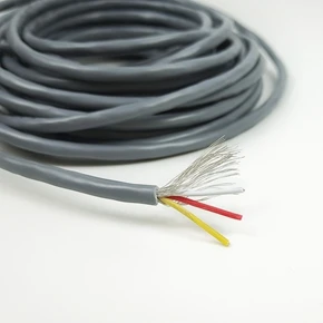 Aipinchun, 2 метра, 2, 3, 4, 5 ядер, экранированный провод UL 2547, 28AWG, 2,1 канальный звуковой сигнал, кабель, экранированный провод для усилителя - Цвет: 3-Cores Grey