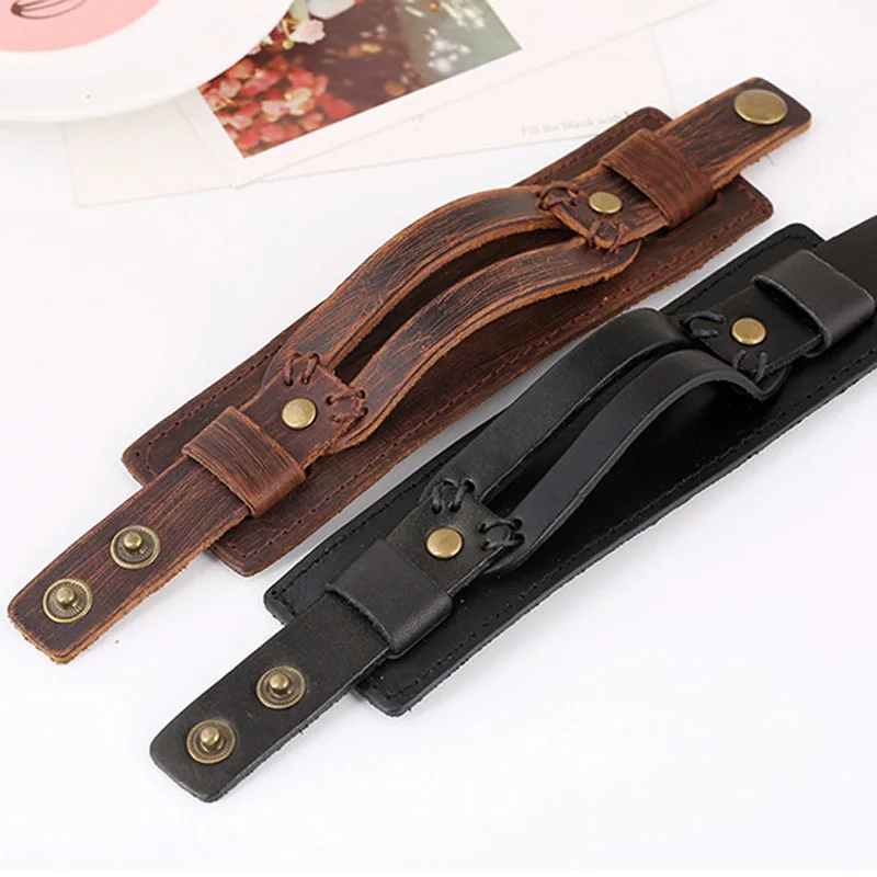 Мужской браслет ручной работы в стиле панк мужские ювелирные изделия кожаный