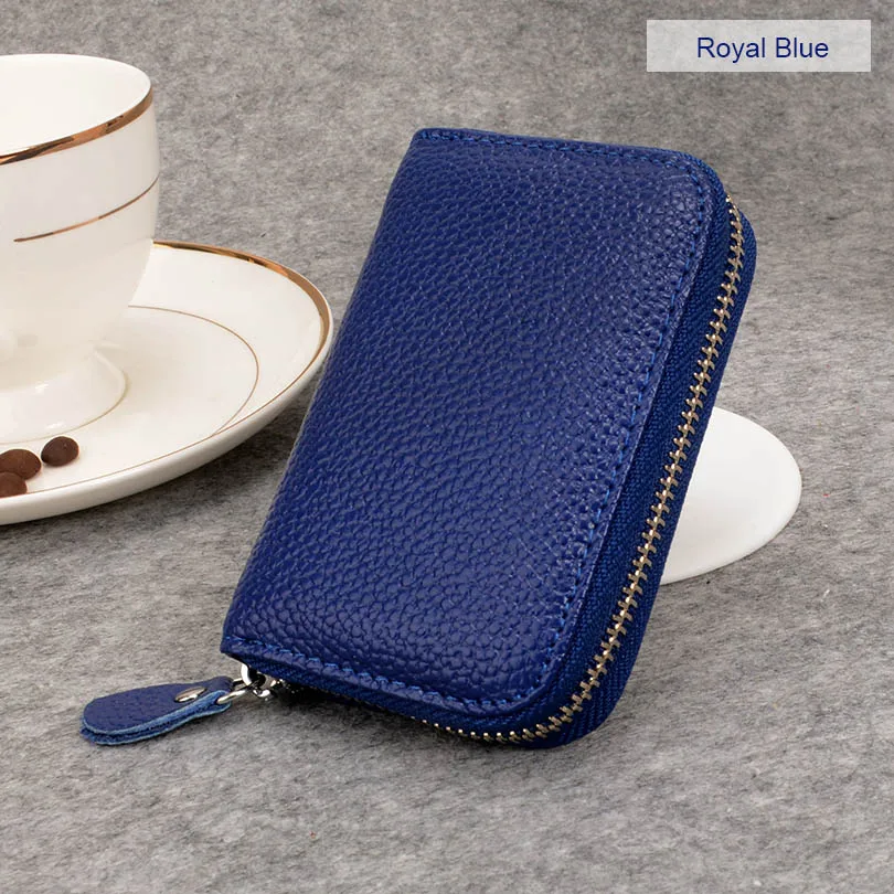 Royal Blue COHEART, кошелек из натуральной кожи, женский модный маленький кошелек, кошелек для карт, мини-кошелек, высокое качество, Женский кошелек сумочка, натуральная воловья кожа - Цвет: Royal Blue