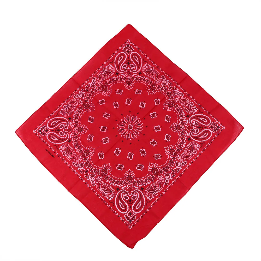 Бандана из хлопка в стиле хип-хоп с пейсли-принтом 55 см * |