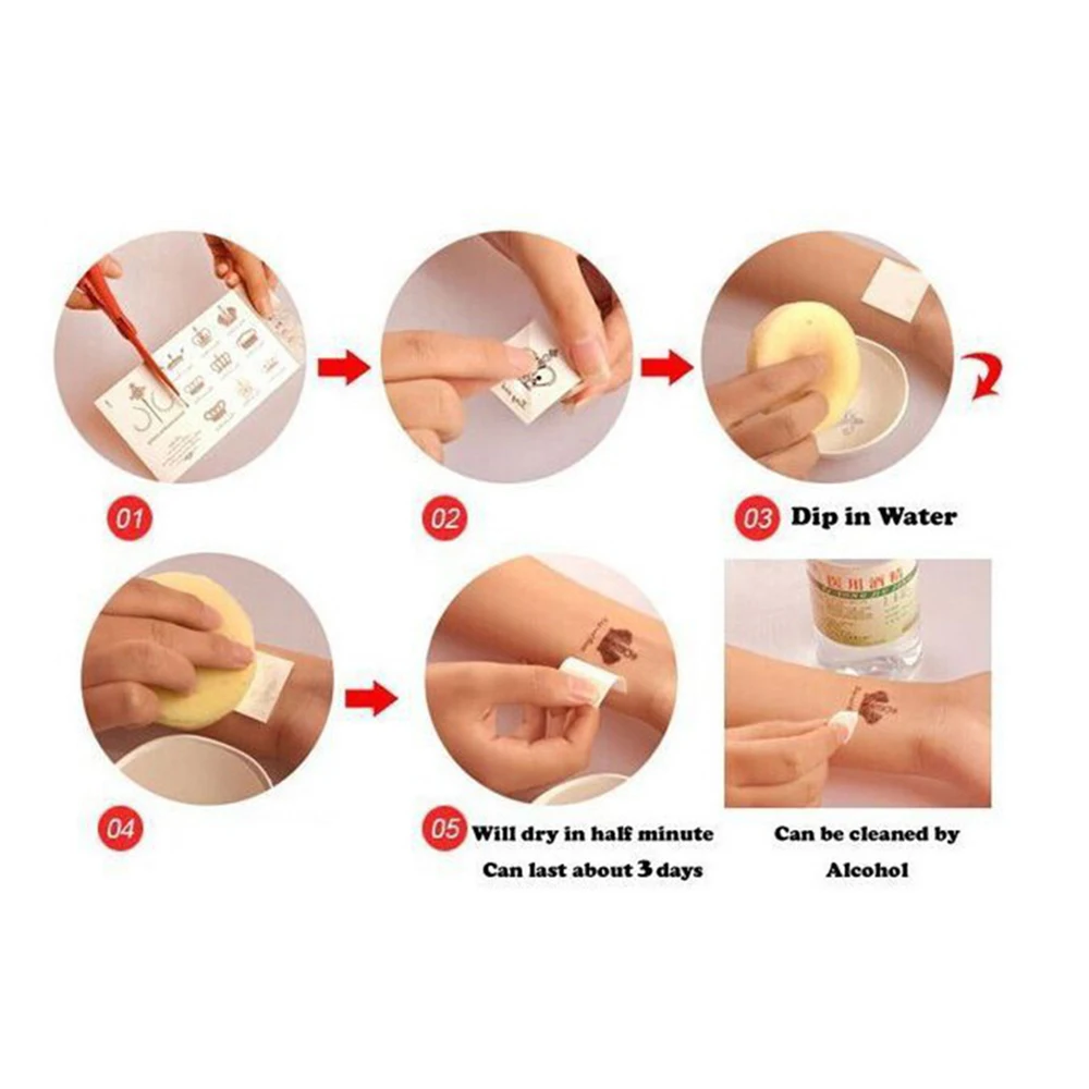 1 шт. водостойкая татуировка для тела | Красота и здоровье