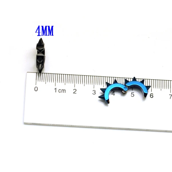 2 pieces Fashion Men Clip Earring Titanium Steel Round No Piercing Ear Cuff Wrap Black Stainless | Украшения и аксессуары