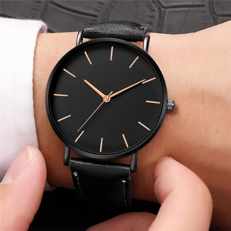 Relogio Masculino Для мужчин s часы лучший бренд класса люкс ультра-тонкие наручные для - Фото №1