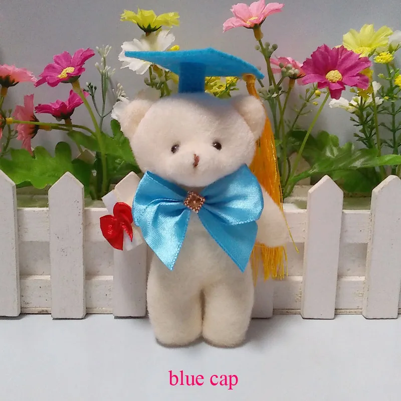 13 см милый мультяшный букет Мишка плюшевая игрушка набивная graduation Bear плюшевый