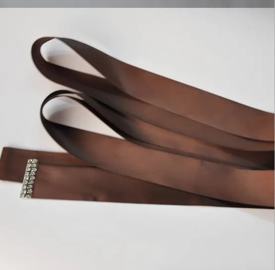 2017 Women Wedding Belts Rhinestone Satin Ribbon Sash Bride Bridesmaid Bridal Cummerbunds Waistband YYP17 | Аксессуары для одежды