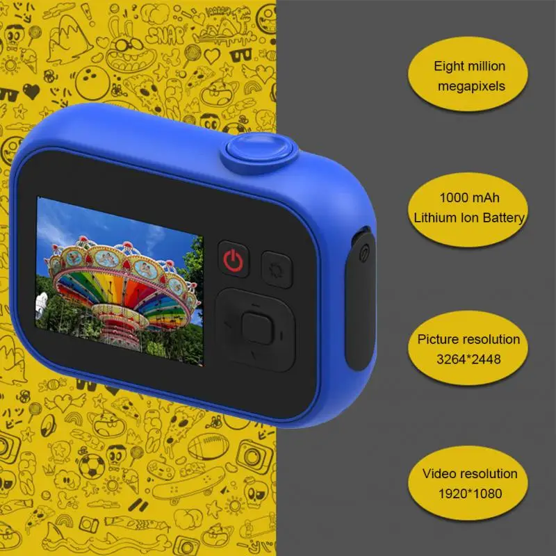 Мини HD 1080 P детская видеокамера USB цифровая фотокамера с 2-дюймовым Экран дисплея для детей подарки на день рождения