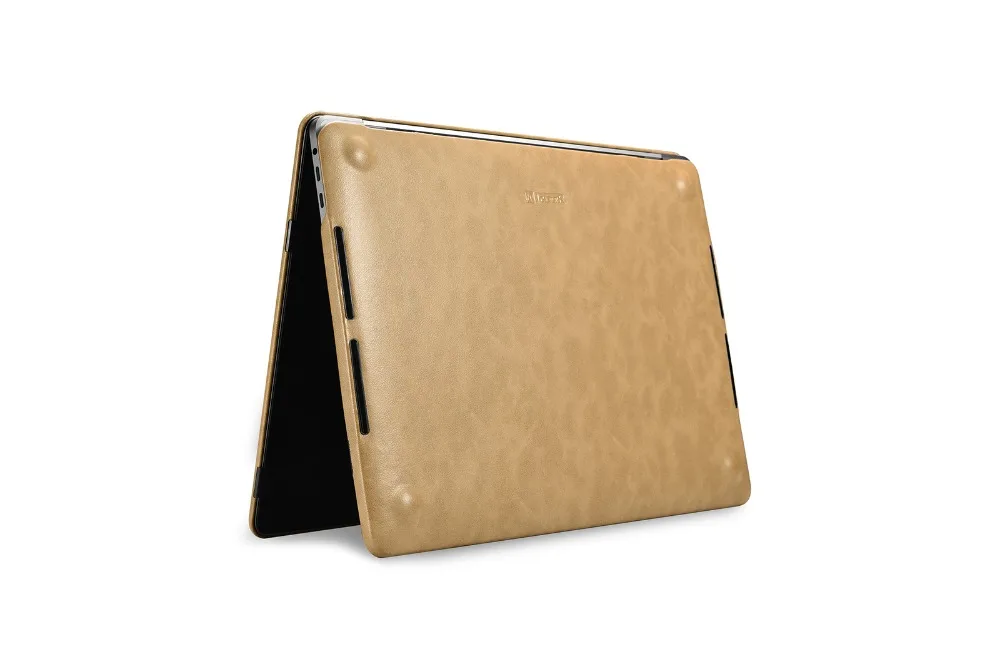 Icarer ноутбук чехол для Apple Macbook Pro 13 15 дюймов A1706 A1708 A1989 A1707 A1990 тонкий из искусственной кожи в виде ракушки