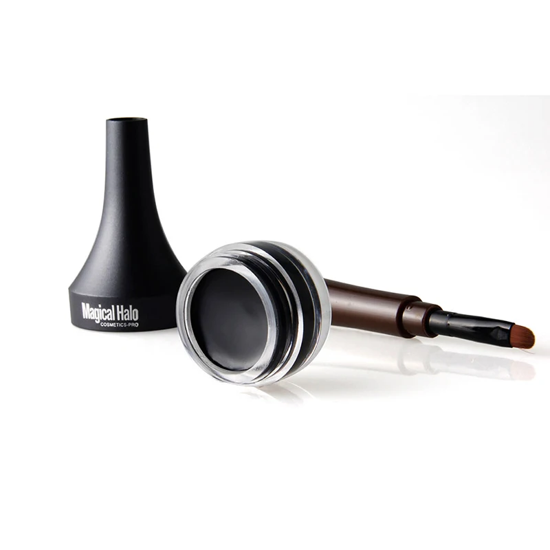 2 в 1 Подводка для глаз гель Водонепроницаемый Макияж Косметика набор подводка