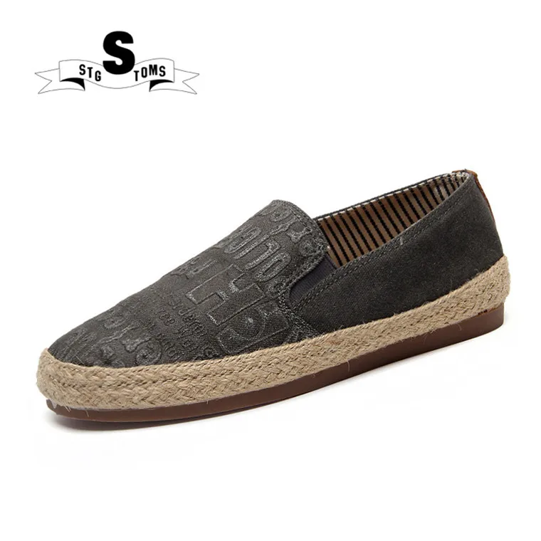 2016 новое поступление Мужская парусиновая обувь для отдыха в этническом стиле