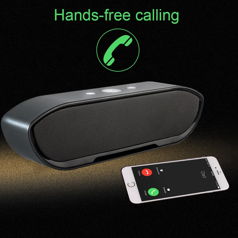 Беспроводной Bluetooth динамик мини портативный аудио двухканальный сабвуфер