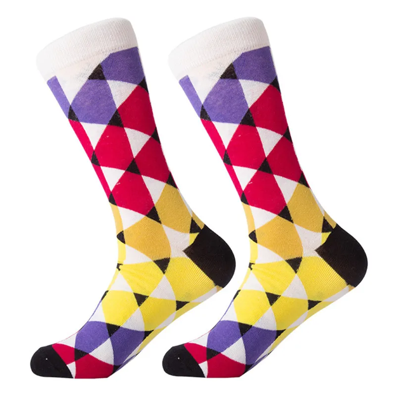 LETSBUY 12pairs/Lot dropshipping calcetines de hombre male female kawaii lovely cartoon colorful long tube socks for men women