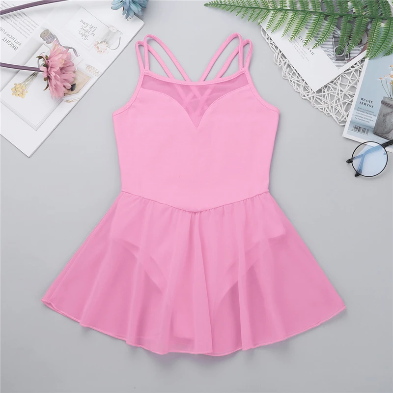 IIXPIN профессиональные Балетные платья для девочек эластичные сетчатые вставки