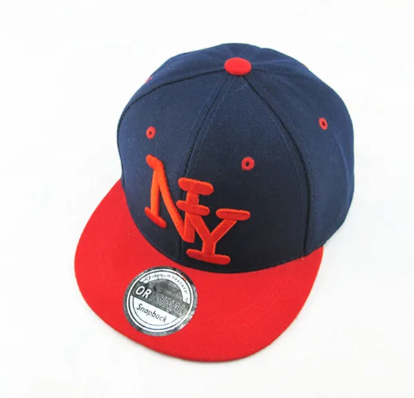Новое поступление NY дети snapback мультфильм Вышивка хлопок Бейсбол Кепки Обувь для