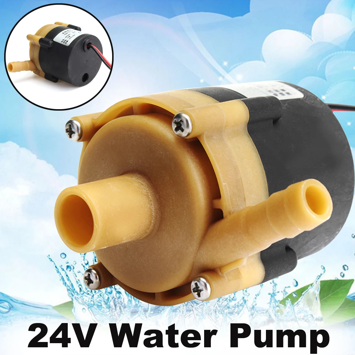 DC 24V 55W бесщеточный двигатель циркуляционный водяной насос для переноса жидкости