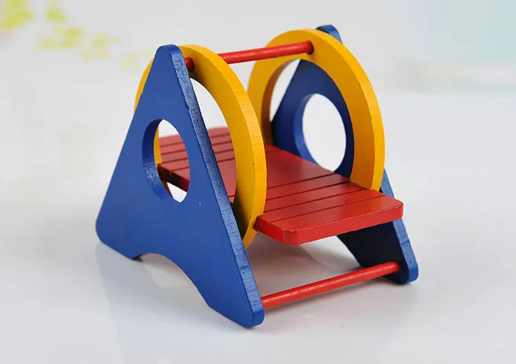 Прекрасная Натуральная деревянная клетка для хомяка игрушка клетки и аксессуары