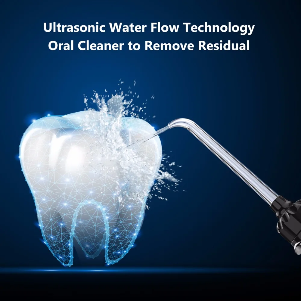 Зубной ирригатор для полости рта ovanni Flosser 7 струй 10 настроек давления 600 мл большой емкости резервуар для воды семейный набор для орошения полости рта