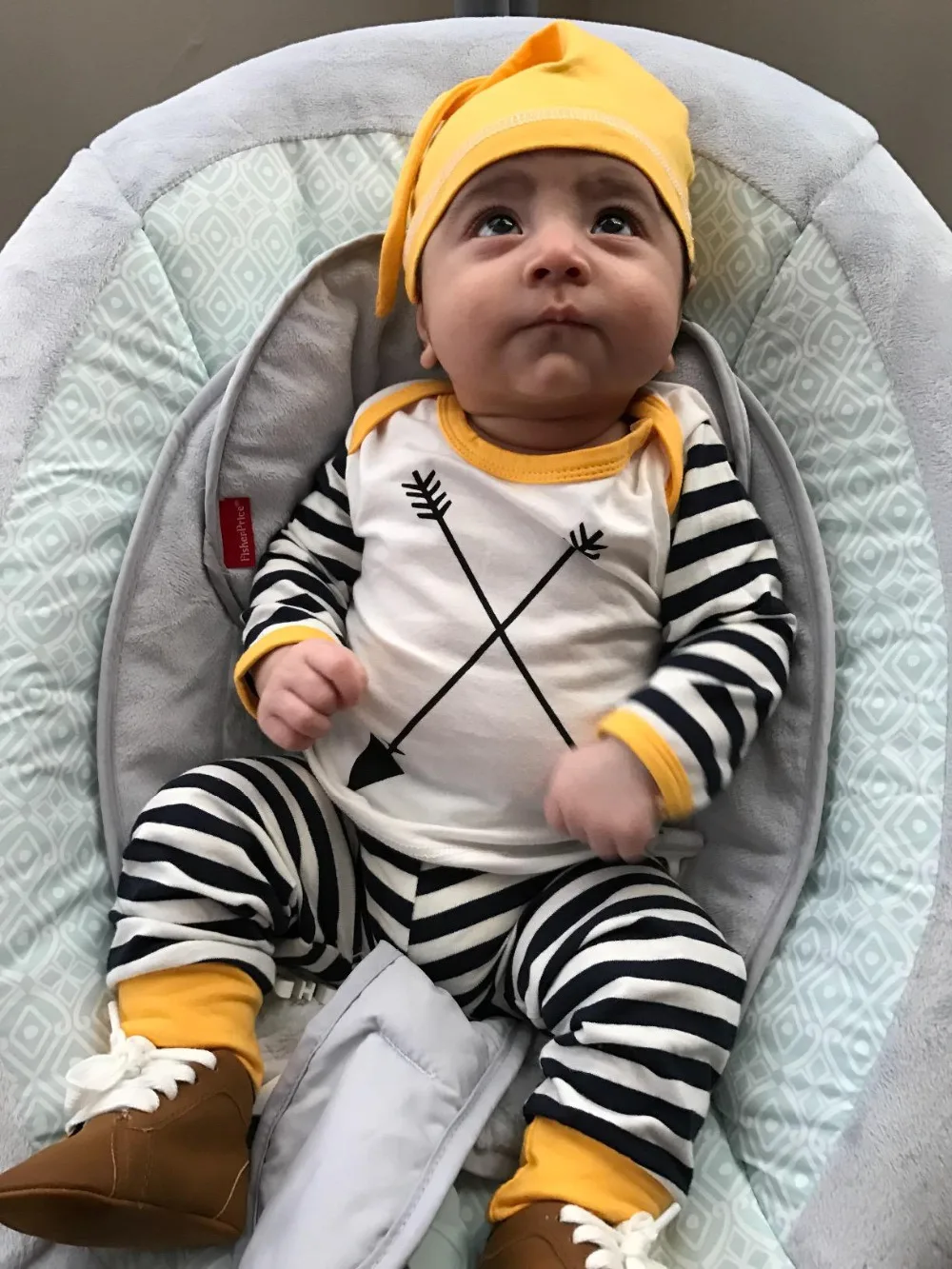 2018 новые модные Новорожденные Одежда для мальчиков модель с длинным рукавом