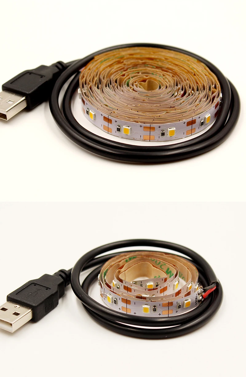 Гибкая светодиодная лента 5 В usb 0,5 м 1 м 2 м 3 м 5 м Светодиодная лента подсветка телевизионная ТВ подсветка rgb теплая белая Адресуемая неоновая Светодиодная лента