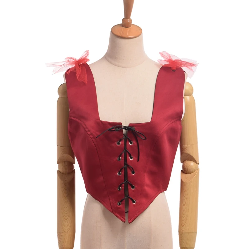 Средневековый корсет винтажный Женский пиратский Топ эпохи Возрождения