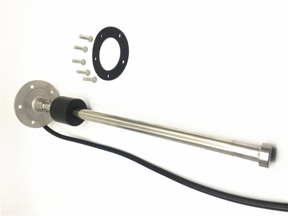 1 шт. нержавеющая сталь 5 отверстий датчики уровня топлива 0-190ohm 240-33ohm 200 250 300 350 450 мм датчики уровня воды для автомобиля лодки датчик