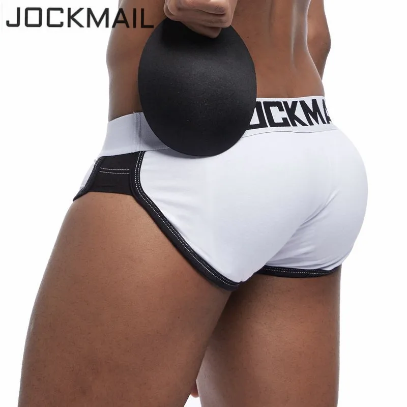

Мужское нижнее белье JOCKMAIL, Двойная съемная чашка пуш-ап для геев, усиление выпуклости бедра, нижнее белье