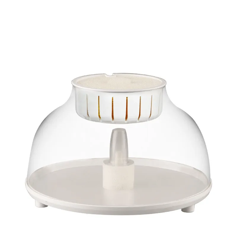 Мини аквариум с гидропонной кастрюлей для сада экологический рыб настольное