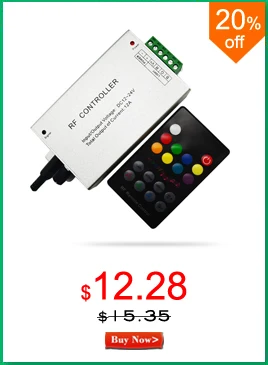 15 шт. DC 12 В 24 В RGB Led управление Лер мини RF беспроводной 3 канала 6A общий анод для управления SMD 5050 светодиодный светильник