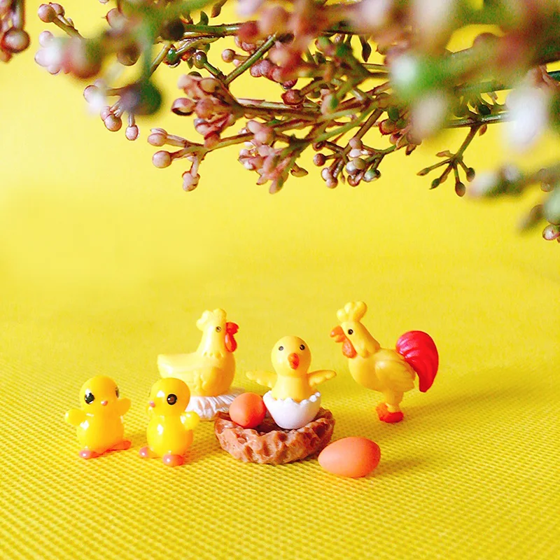 8 шт. цыплят на пенис/Животные/миниатюры/милый/Сказочный Сад/гном/искусственное