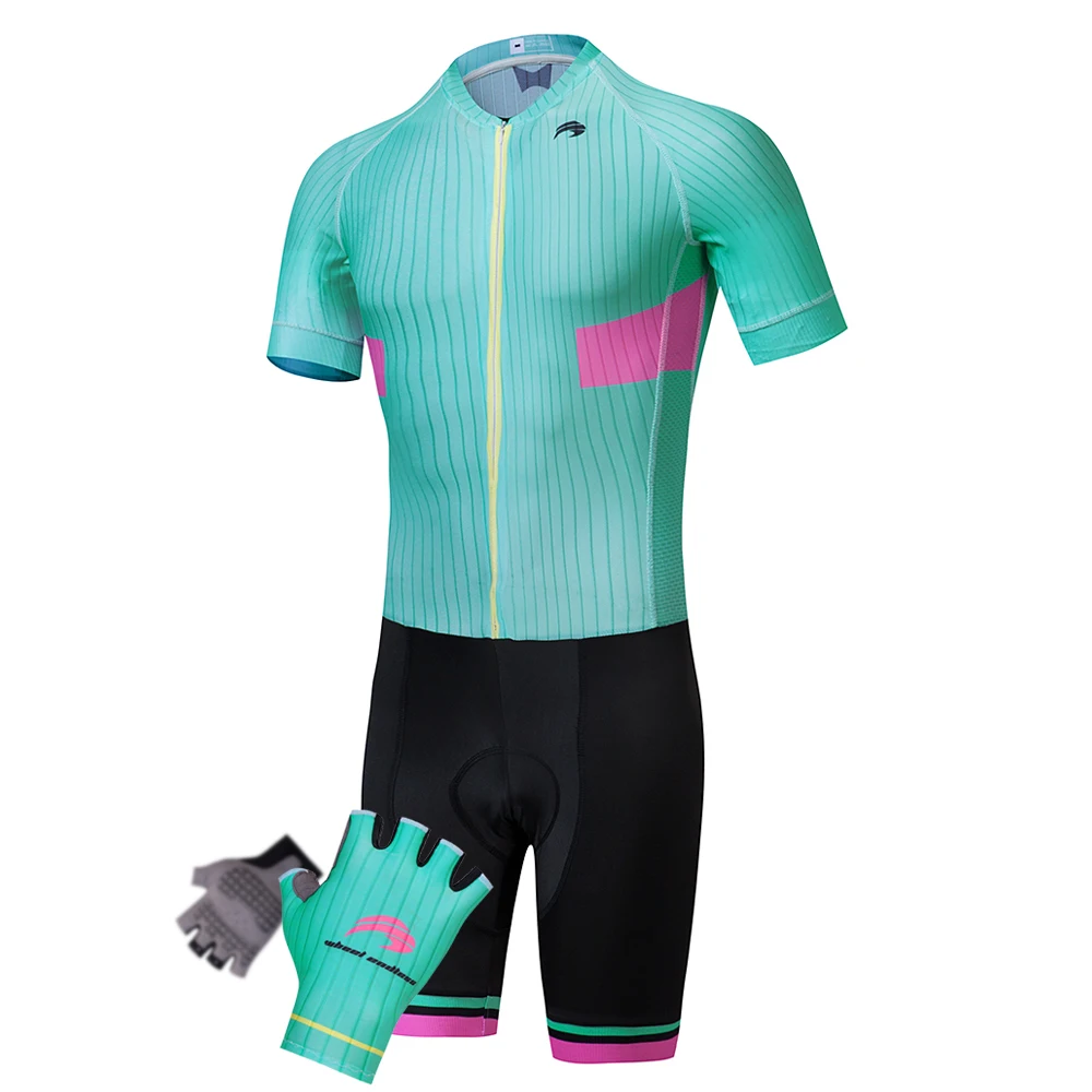 Колеса endles дамы Велоспорт шапочка короткий рукав Race супер эластичные Ткань езда