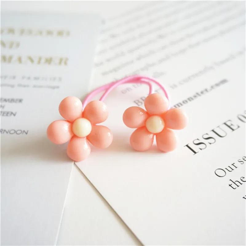 Детские резинки для волос девочек 2 цветка эластичные принцессы аксессуары |