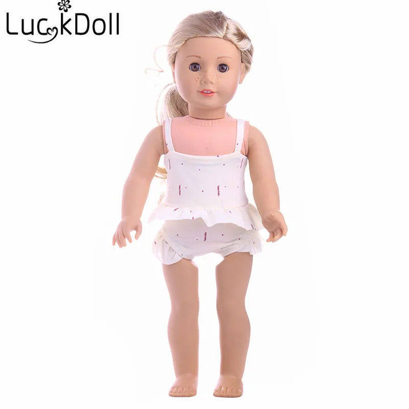 LUCKDOLL купальный костюм размер одежды 18 дюймов американский 43 см Детская кукла
