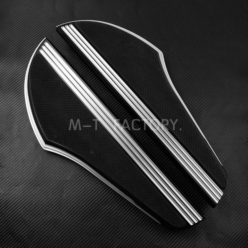 Мото CNC драйвер напольные доски Подножки для ног мотоцикла черный/черный хром