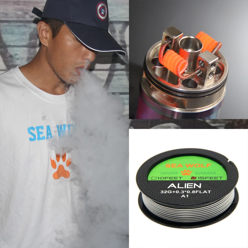 SEA WOLF Alien A1 нагревательный провод для RDA RBA ремонтный атомайзер нагревательные