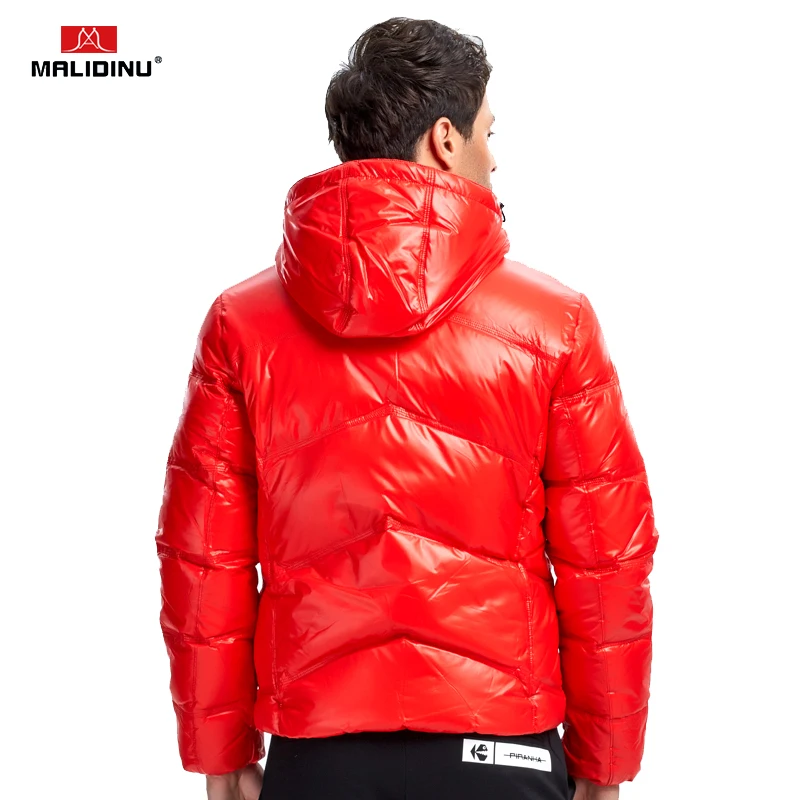 MALIDINU 2022 New Down Jacket Men Winter Down Coat Mens Thick Warm Hooded Jackets Brand 70%White Duck Down Outwear Men -30C