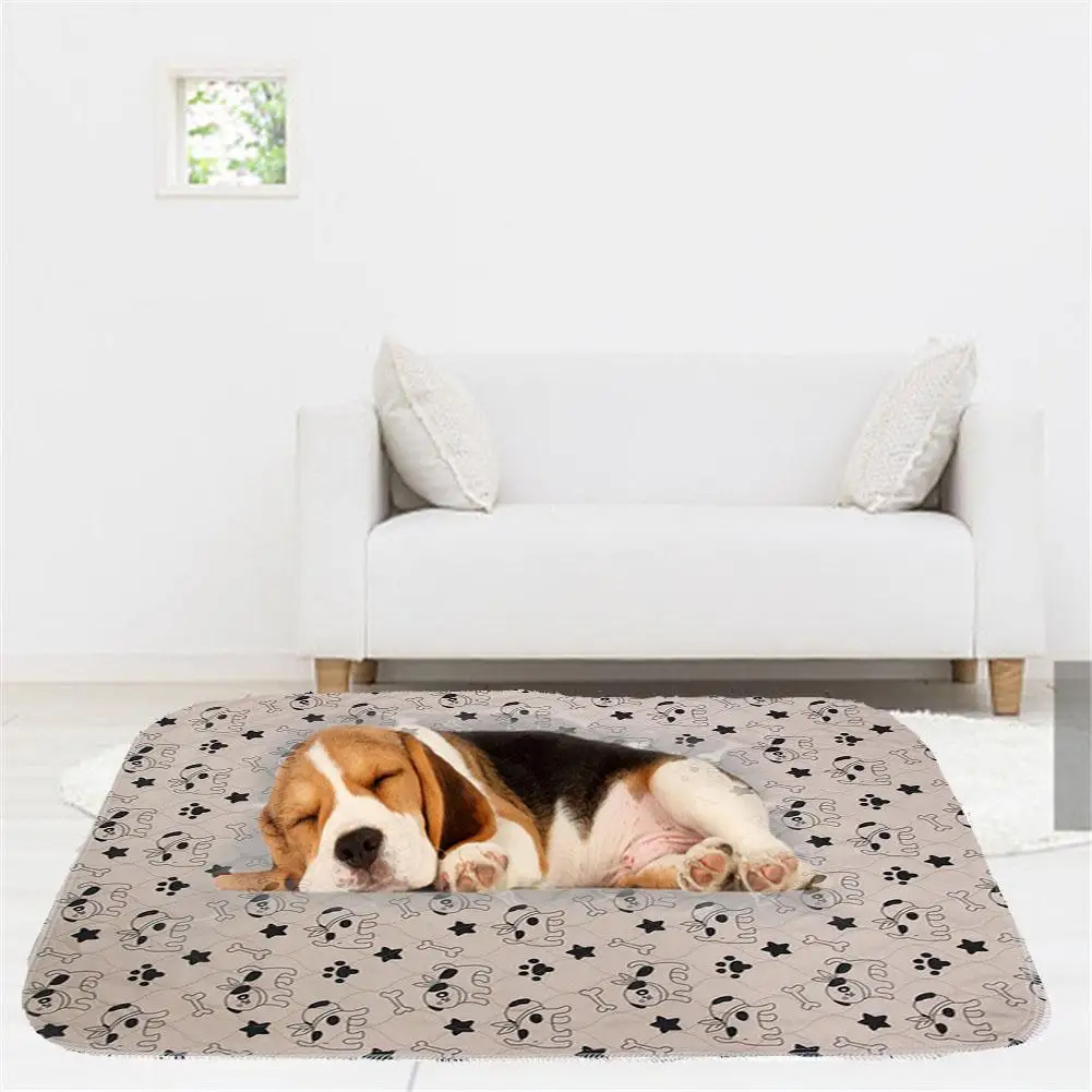 Трёхслойный водонепроницаемый коврик для домашних собак с милым рисунком кошки