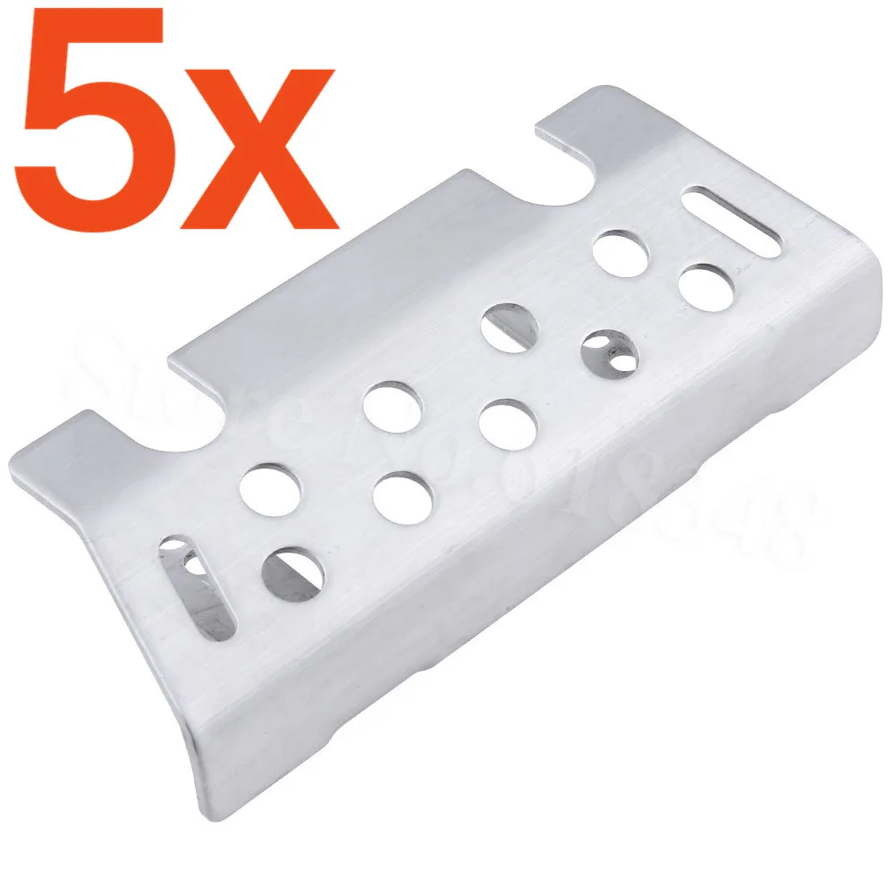 

5 шт./лот из нержавеющей стали TRX4 шасси защитная пластина для Traxxas TRX-4 T4 RC Гусеничный