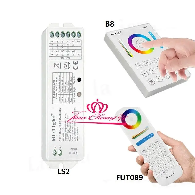 

8-Zone-RGB-CCT-LED-Remote-Controller-2-4G-Wireless-FUT089-For-LED-Bulb-amp-strip
