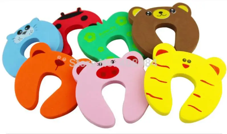 100 шт. детская защелка для защиты рук мультяшная дверей детской двери зажим