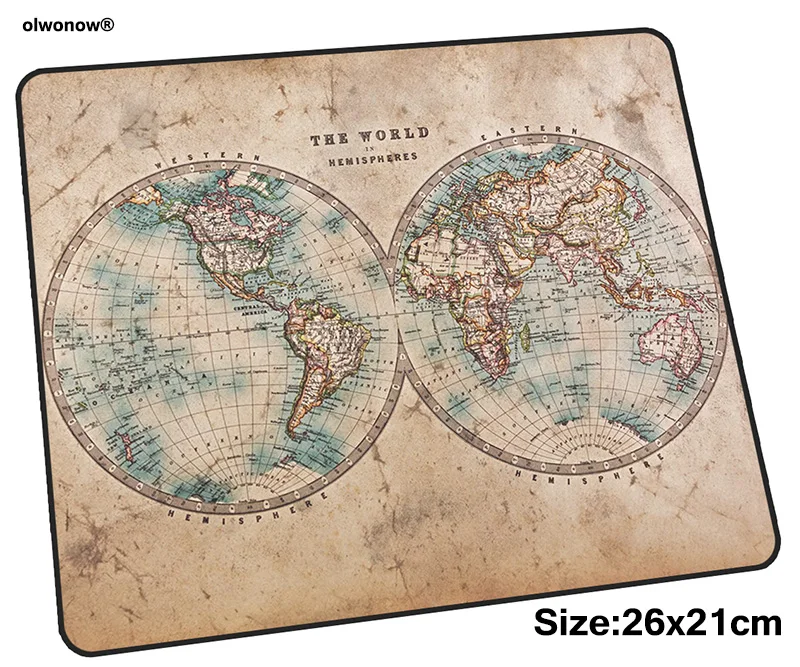 Коврик для мыши с картой мира, компьютерный геймер, коврик для мыши 260x210x3 мм, Новое поступление, коврик для мыши, эргономичный гаджет, толстые офисные коврики для стола