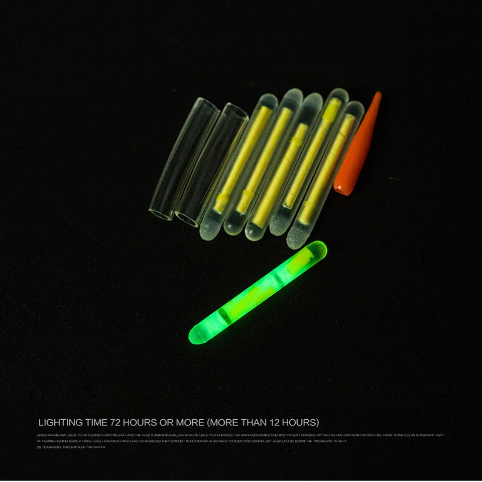 15 шт./3 сумки 4.5 х 37 мм Поплавки флуоресцентный Lightstick свет ночь поплавок удочкой огни темно Свечение Палку для Рыбалка Интимные аксессуары