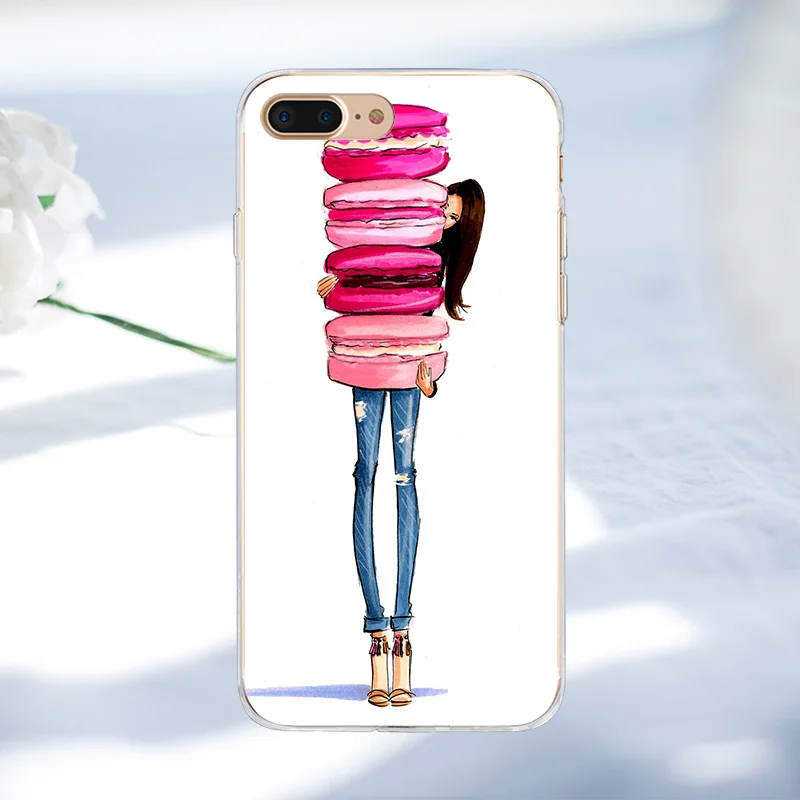 Чехол для телефона для девочек iPhone X, 6, 6 s, 7, 8 Plus, чехол для iPhone, 5S, 5, SE, для женщин, Рельефный цветок, силиконовый, ТПУ, мягкий чехол, полный Чехол - Цвет: DH-015