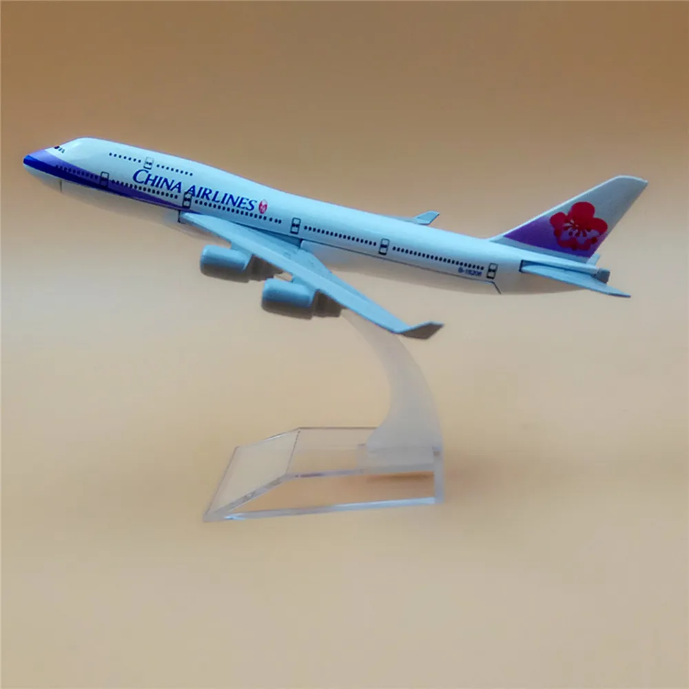 16 см сплав металла воздуха Тайвань Китай авиалиний Boeing 747 B747 400 авиа модель