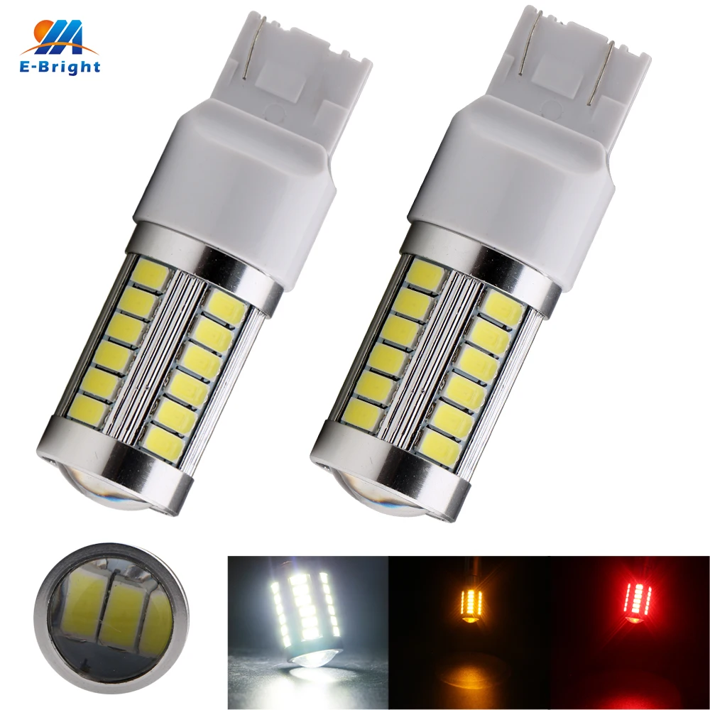 YM E Bright 2 шт. T20 5730 33 SMD 7440 7441 992 7443 7444NA 12 В постоянного тока сигнал поворота Стоп Белый