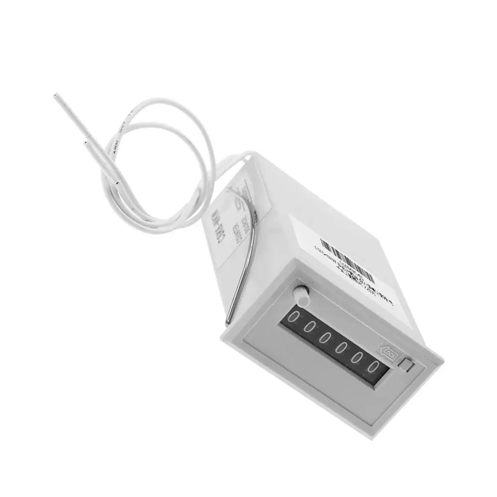 CSK6-NKW 6 цифр Пластик импульсный электромагнитный счетчик AC220V/AC110V/DC24V/DC 12V