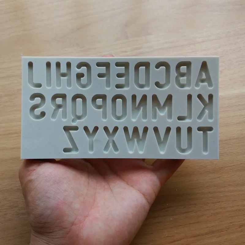 Силиконовые формы с закругленными буквами форма для помадки печенья украшения
