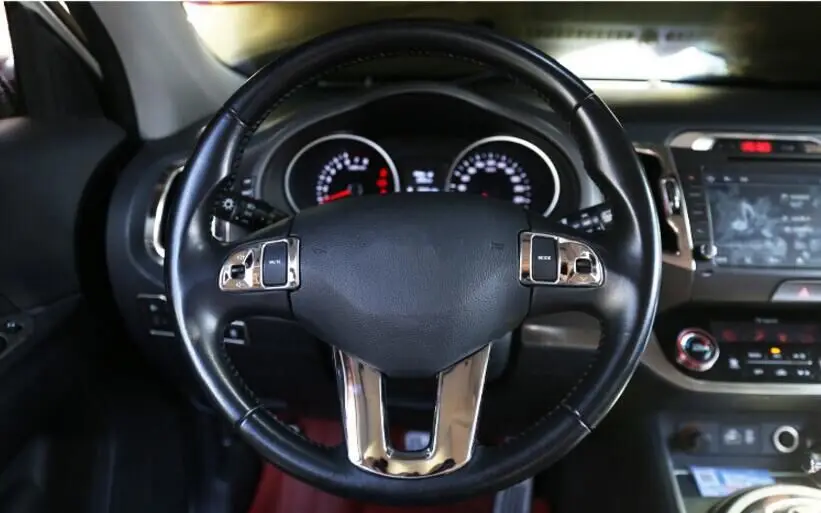 Стайлинг руля интерьерная наклейка блестки чехол подходит для KIA SPORTAGE R 2011 2012 2013