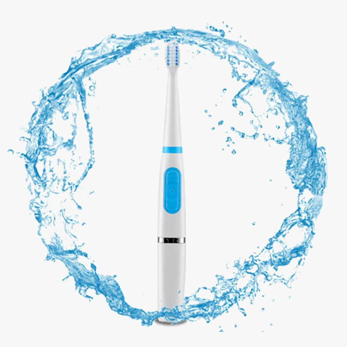 

Dry Battery Powered Electric Sonic Toothbrush, Portable Waterproof Teeth Whitening Toothbrush For Children Adults