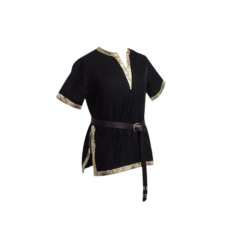 Взрослый мужской Костюм Рыцаря воина в средневековом стиле зеленая туника