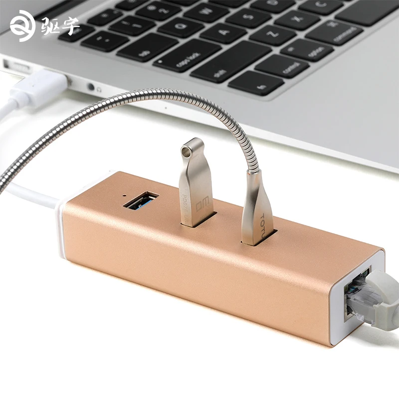USB 3 0 Ethernet-адаптер с Порты хаб rj45 Gigabit Ethernet Lan 10/100/1000 мбит сетевой карты для ноутбука