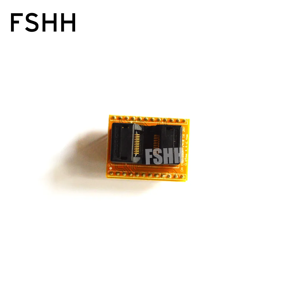 CNV-SSOP24-DIP Programmer adapter SSOP24 to DIP24 Programmer adapter TSSOP24 ic test socket Pin pitch=0.65mm width=4.4mm 6.4mm enlarge
